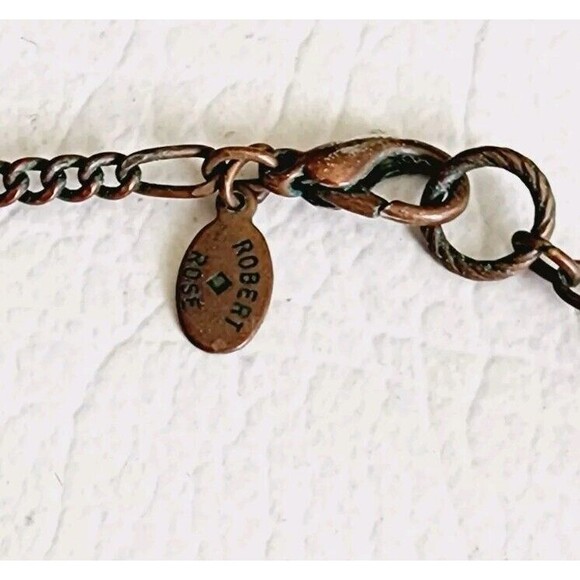 Vintage ROBERT ROSE Signed Charm NECKLACE 18" - Picture 6 of 7